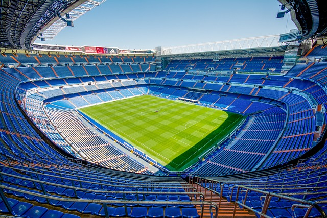 C'est une image représentant un stade de football